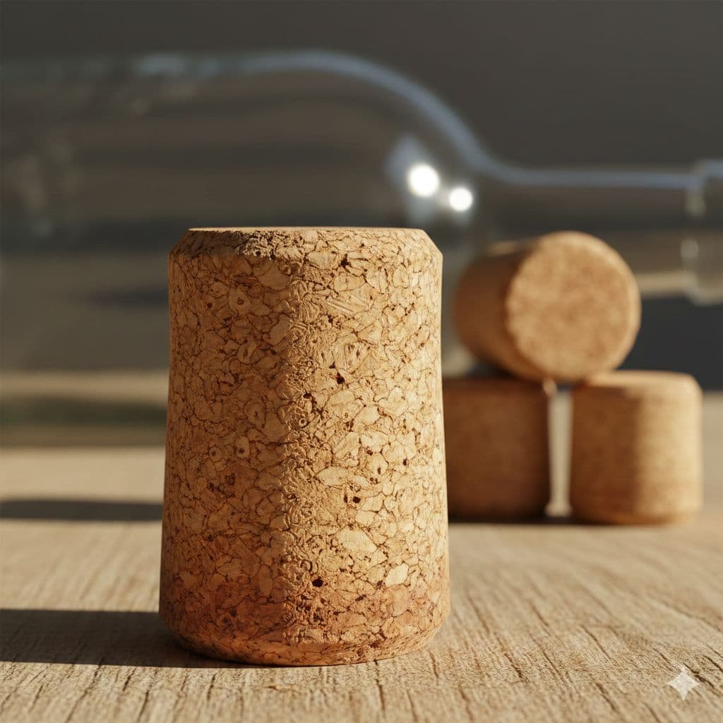 AI-generated image of a bottle cork — what AI produced when asked to draw Cork