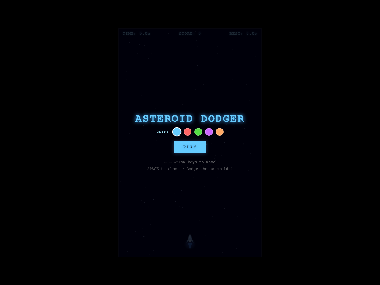 Asteroid Dodger preview